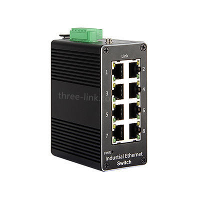 8-port Fast un-managed industrial switch