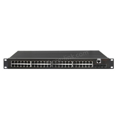 Three layers 48-port RJ45+4-10G managed switch,Rack-mounted management Aggregation Core layer series