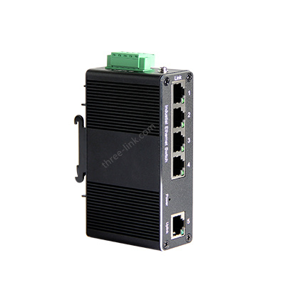 4-port RJ45+1-port optical Gigabit Unmanaged Industrial Ethernet Switch