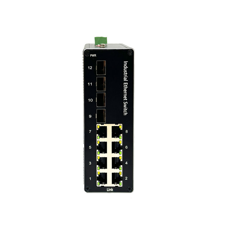 8*10/100Base-TX PoE+4*10/100/1000 Base-TX Industrial Gigabit seamless redundant PoE switch