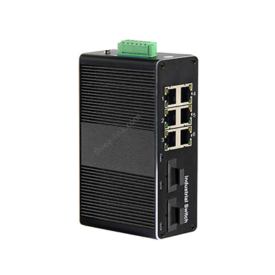 Fast 6-port RJ45+2*1F optical port， 10-port Unmanaged Dual Optical Series - copy