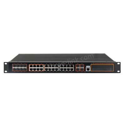 24-port RJ45+4-10G SFP+8G cobom port,Rack-mounted management Aggregation Core layer series