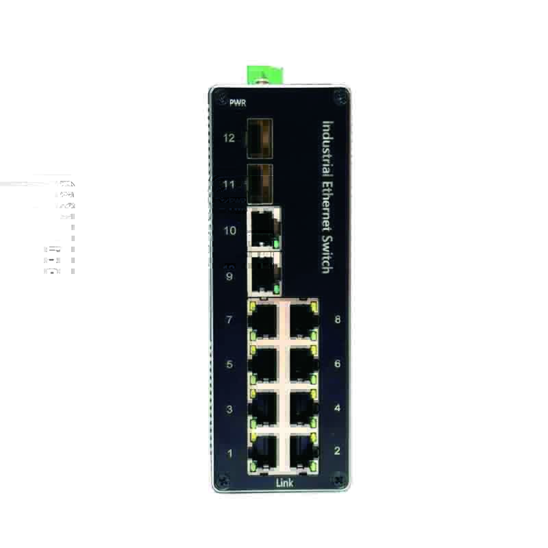 HSR Industrial Ethernet Switch NEU20102FGP – 8FE + 2x 1G SFP Unmanaged
