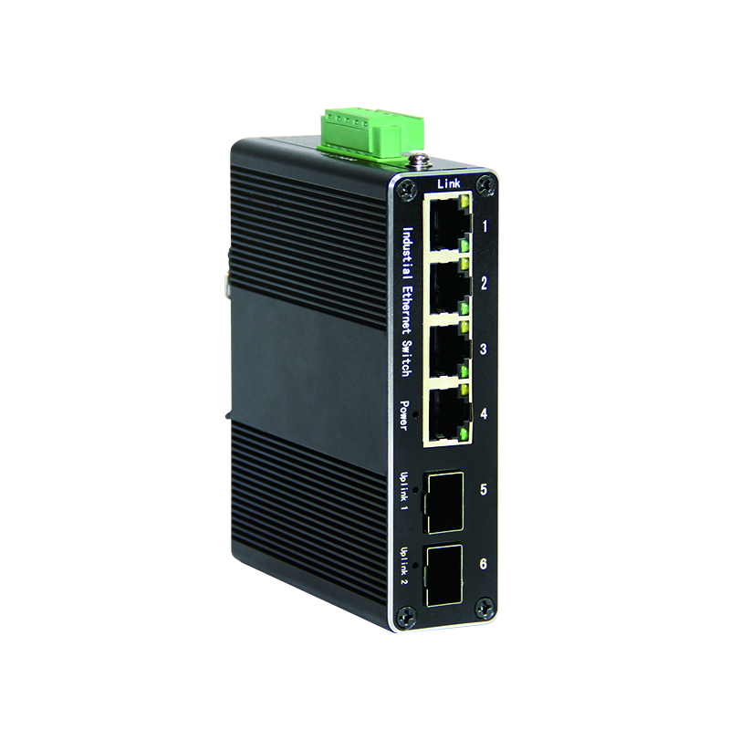 NEU1042GZP Industrial Ethernet Switch, 4× Gigabit PoE+ + 2× 2.5G Fiber Uplink, Unmanaged
