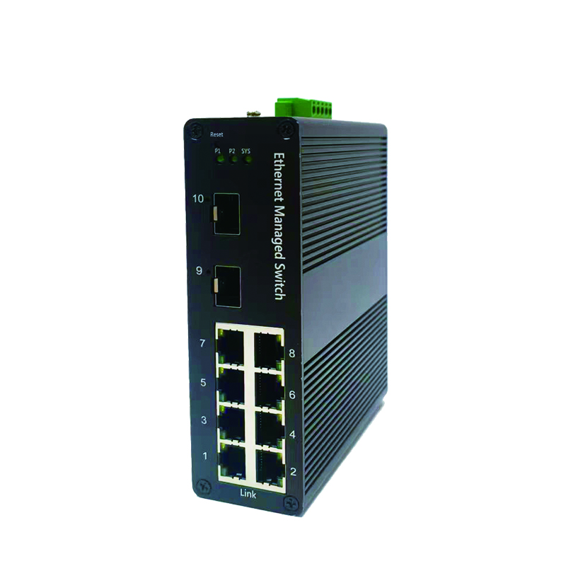 NEU3082G Industrial Ethernet Switch, 8xRJ45 + 2x1G SFP, Managed L2