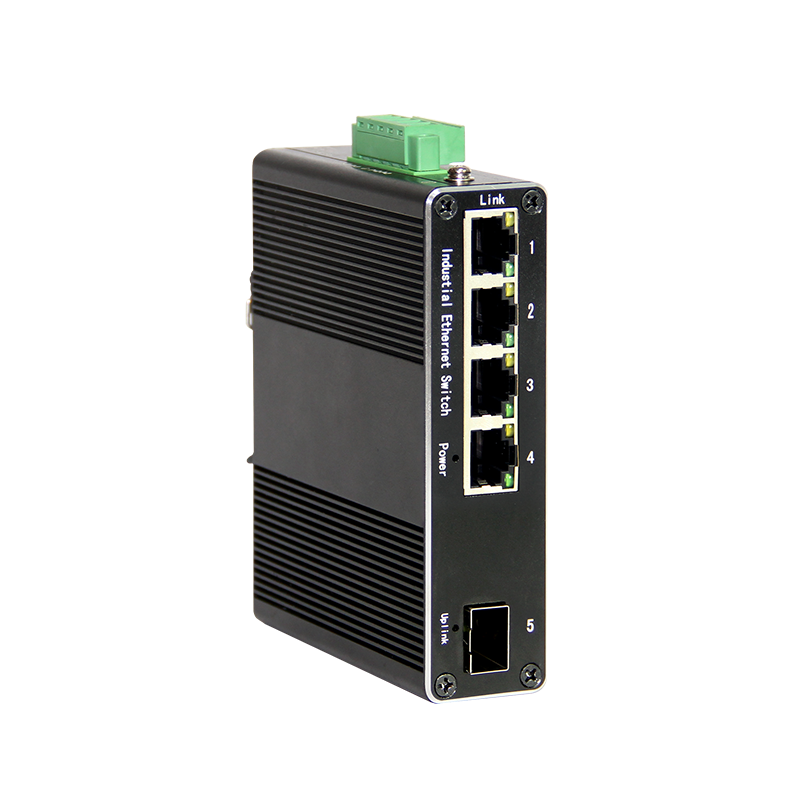 NEU1041G Industrial Ethernet Gigabit Switch 4-Port RJ45 + 1-Port Fiber